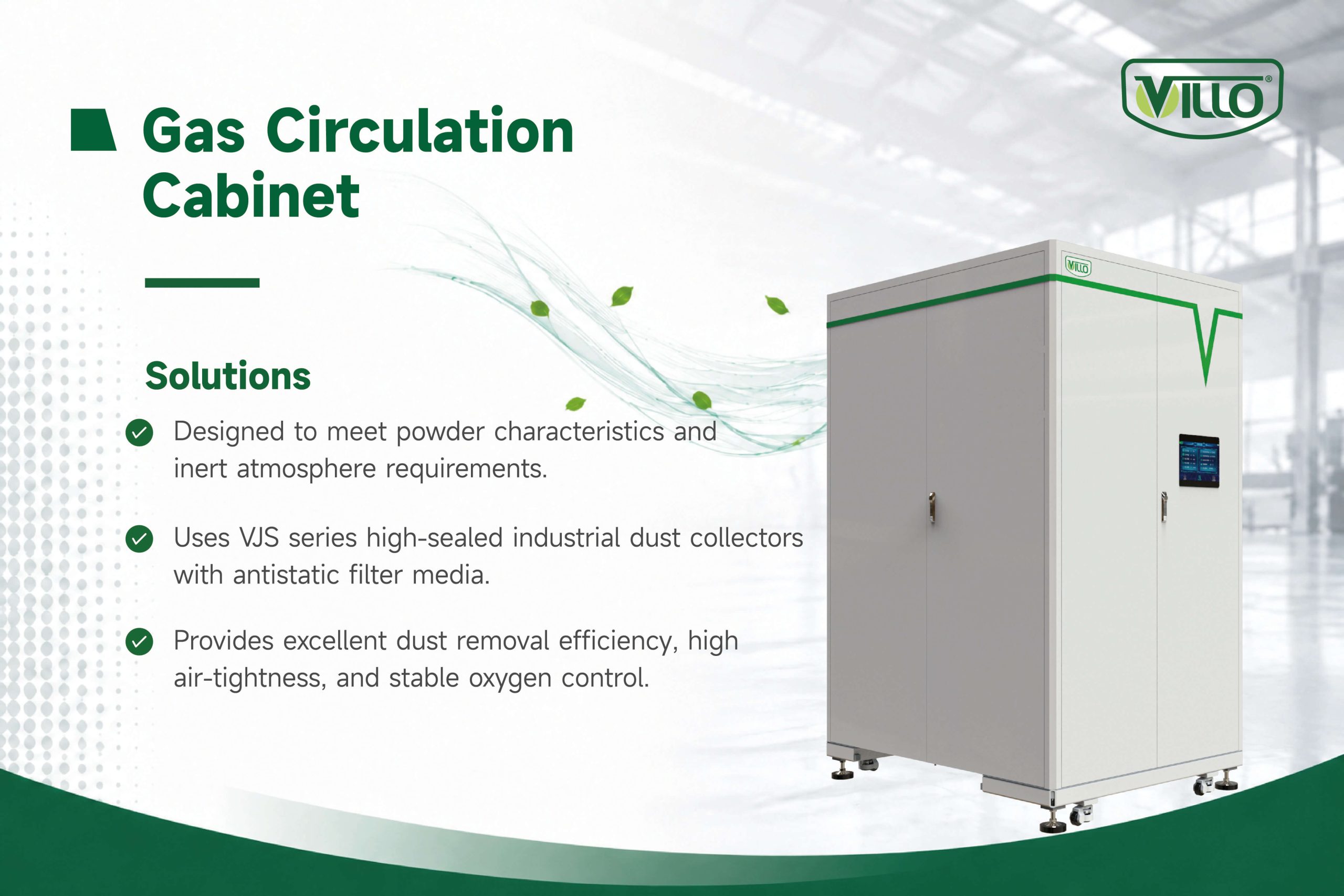 Gas Circulation and Dust Control During the Printing Process